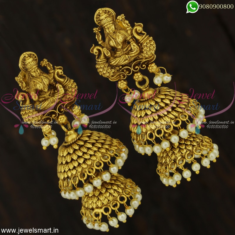 Double on sale sided jhumkas