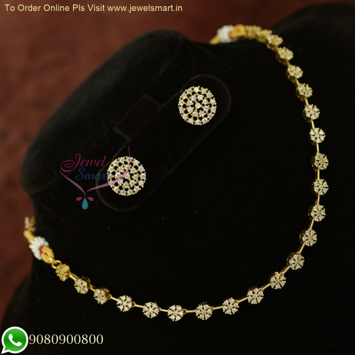 Cz stone gold hot sale necklace sets