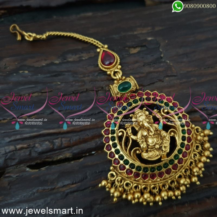 Divine Lord Ganesha Maang Tikka Latest Antique Bridal Jewellery Designs ...
