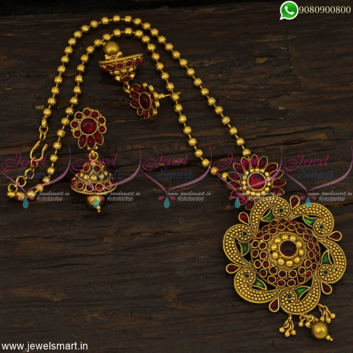 Interesting Design Kharbuja Beads Dollar Chain for Women Latest Antique ...