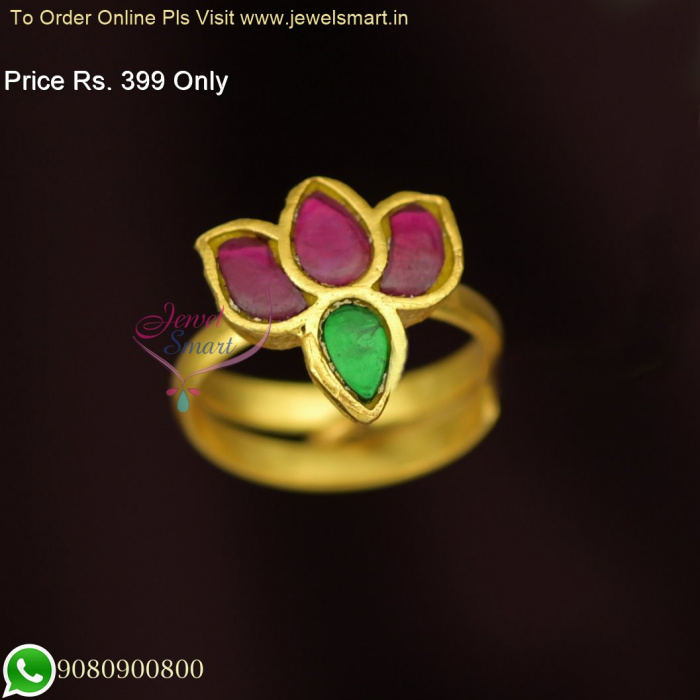 Hansini , premium quality adjustable Bridal Kundan Ring for Women -MOE –  www.soosi.co.in