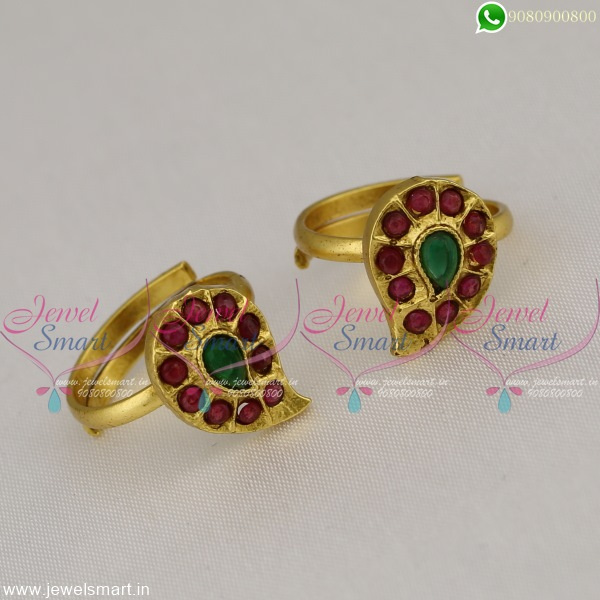 mango design metti traditional toe rings for women jewelsmart 22586