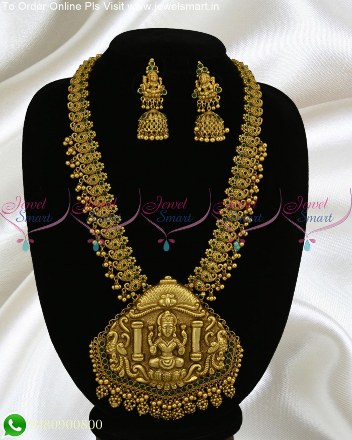 Monumental Temple Jewellery Tremendous Long Necklace Ideas Gold Competition  NL23232