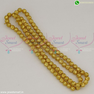 Jewellery Beading Materials Online 8 MM Lightweight Golden Beads JB22518