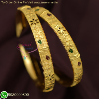 Buy Gold Plated Bangles | Fancy Bangles Online Shopping