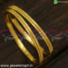 Jelebi Line Light Weight Gold Bangles Design Guaranteed From Catalogue ...