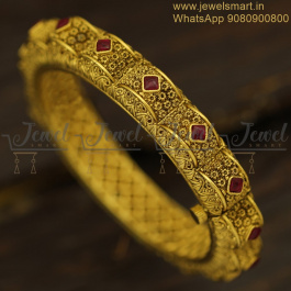 Neli Valayal Latest Floral Intricately Designed Gold Bangles ...