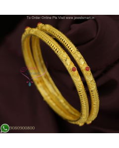 Forming Gold Lightweight Bangles – Real Gold Look Traditional Jewellery B27195