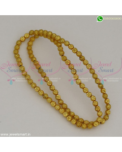 Jewellery Beading Materials Online 8 MM Lightweight Golden Beads JB22518