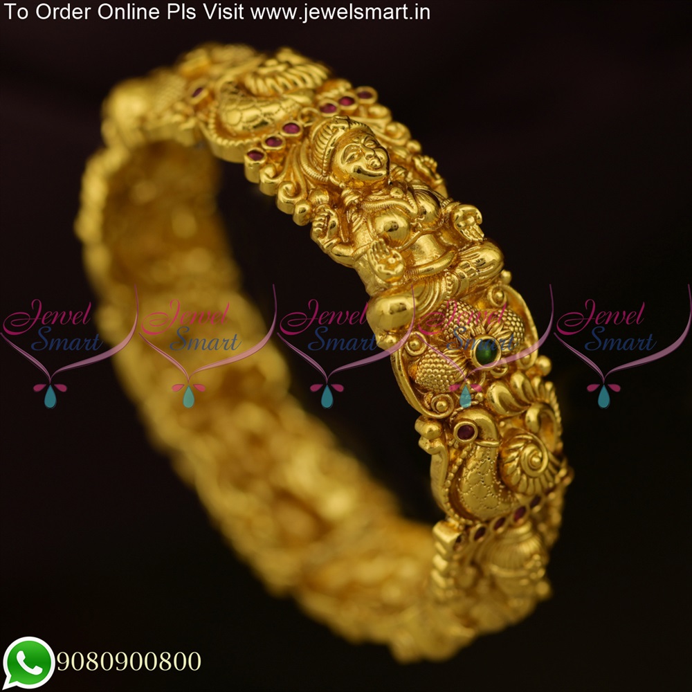 Latest Gold Bangles Design Nakshi Temple Jewellery Kada Bracelets ...