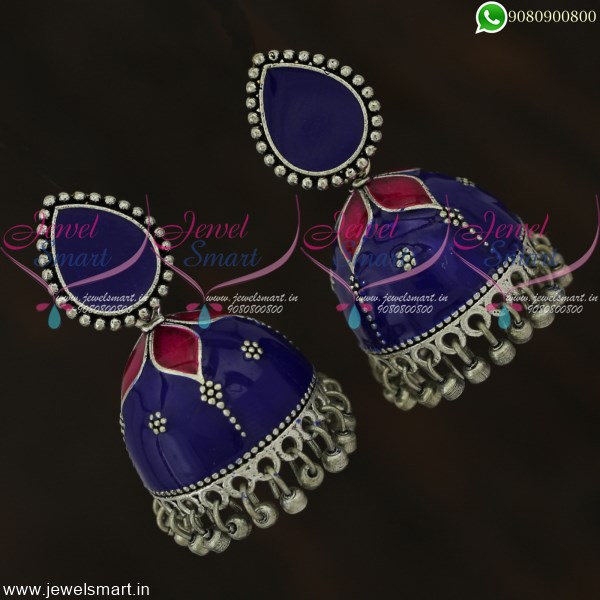 Versatile Dot Jhumka Earrings - Designer & Luxury Silver Jewellery