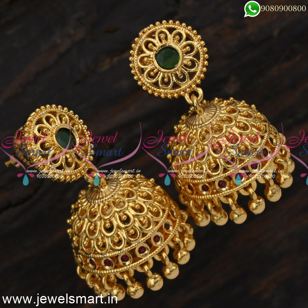 Kudai Jimikki Kammal Dancing Jhumka Earrings Gold Design Online ...