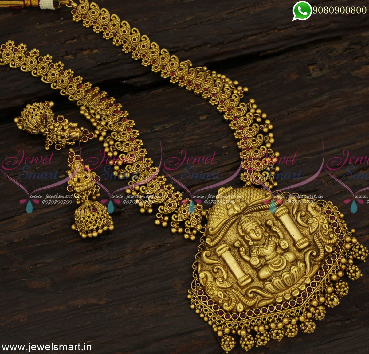 temple gold long necklace