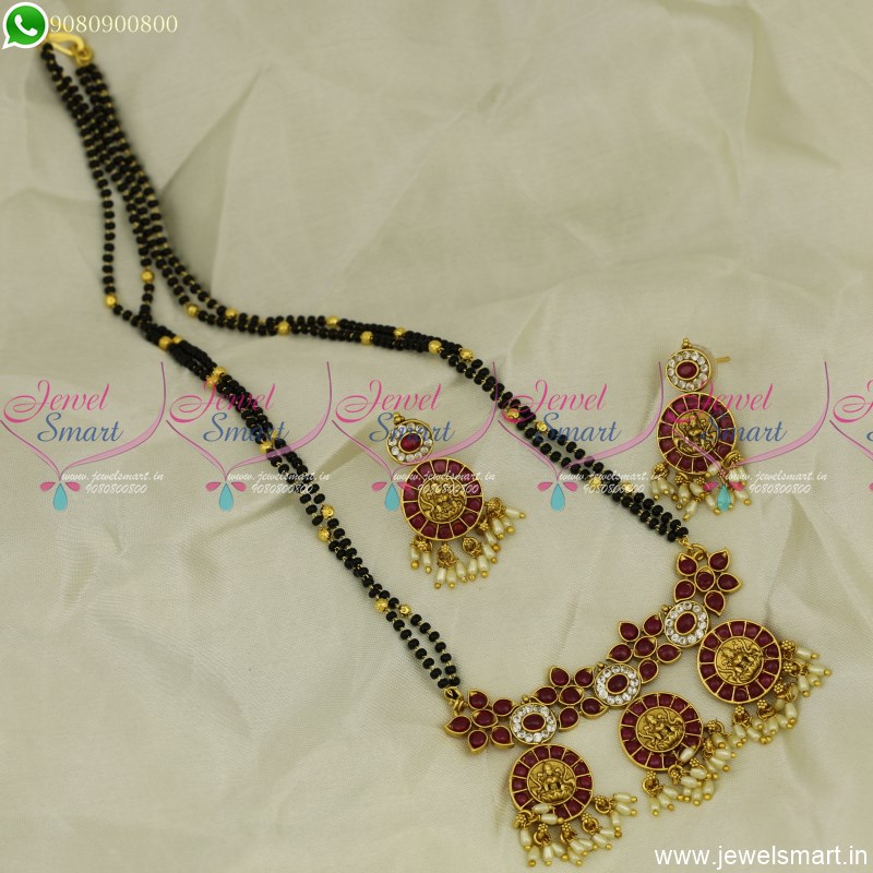 Temple gold clearance mangalsutra designs