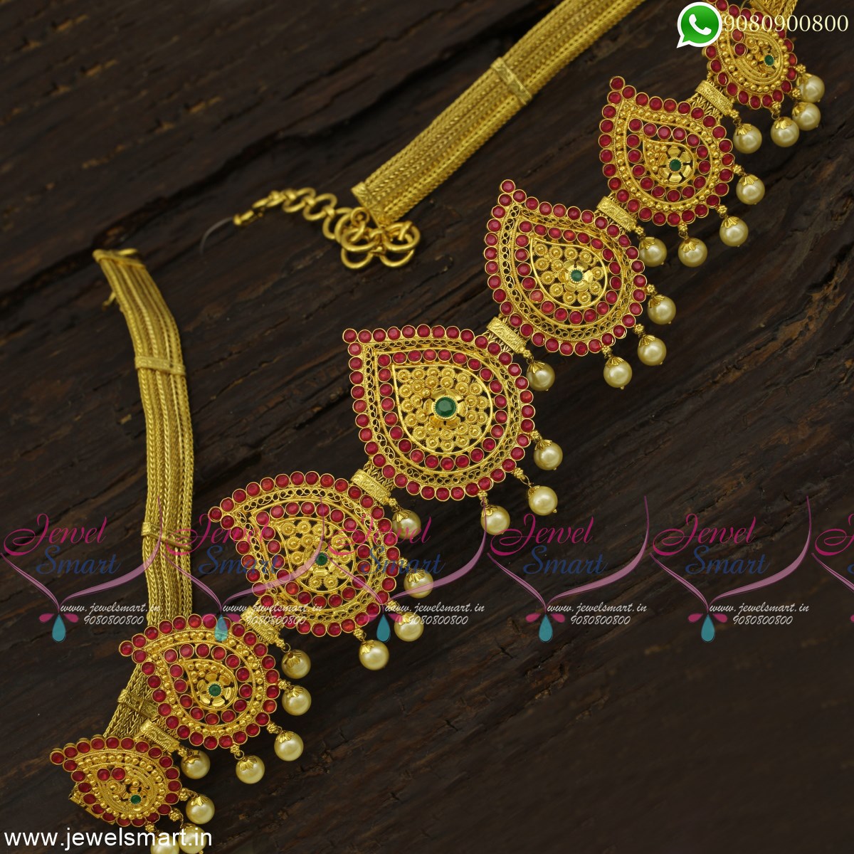 South Indian Flexible Mango Vaddanam Latest Bridal Jewellery One