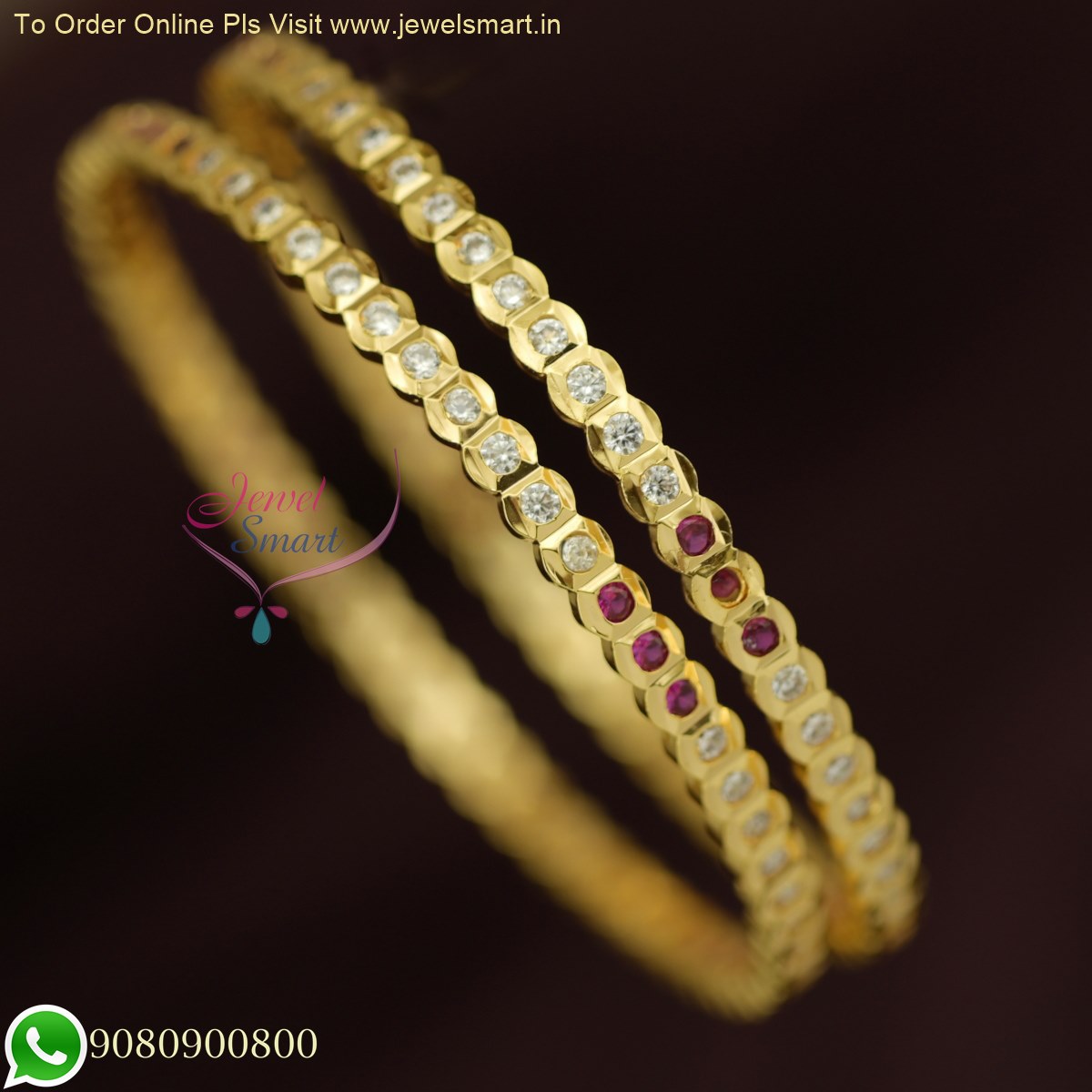 Gold bangles south indian on sale designs