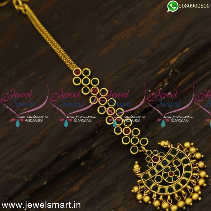 Nath tikka design hot sale in gold