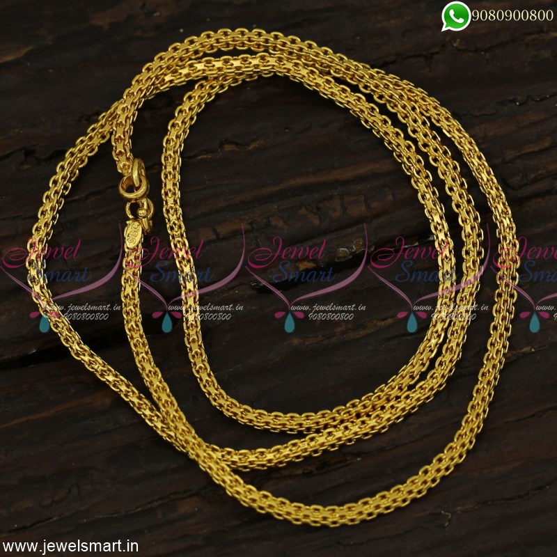 12 Long Thirumangalyam Thali Chain Micro Gold Plated New Design Rope ...