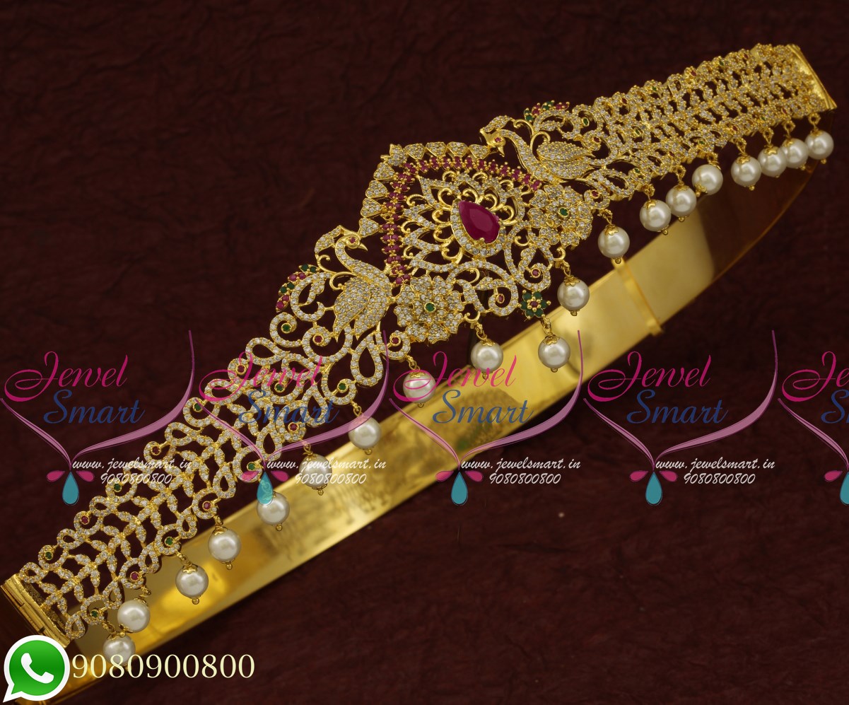 American Diamond Bridal Vaddanam Latest Imitation Jewellery ...