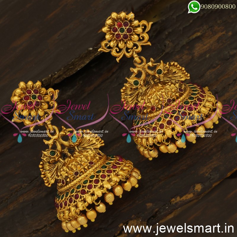 Buy Indian Wedding Heavy Kemp Stone High Quality Gold Plated Pearl Necklace  With Earrings Online