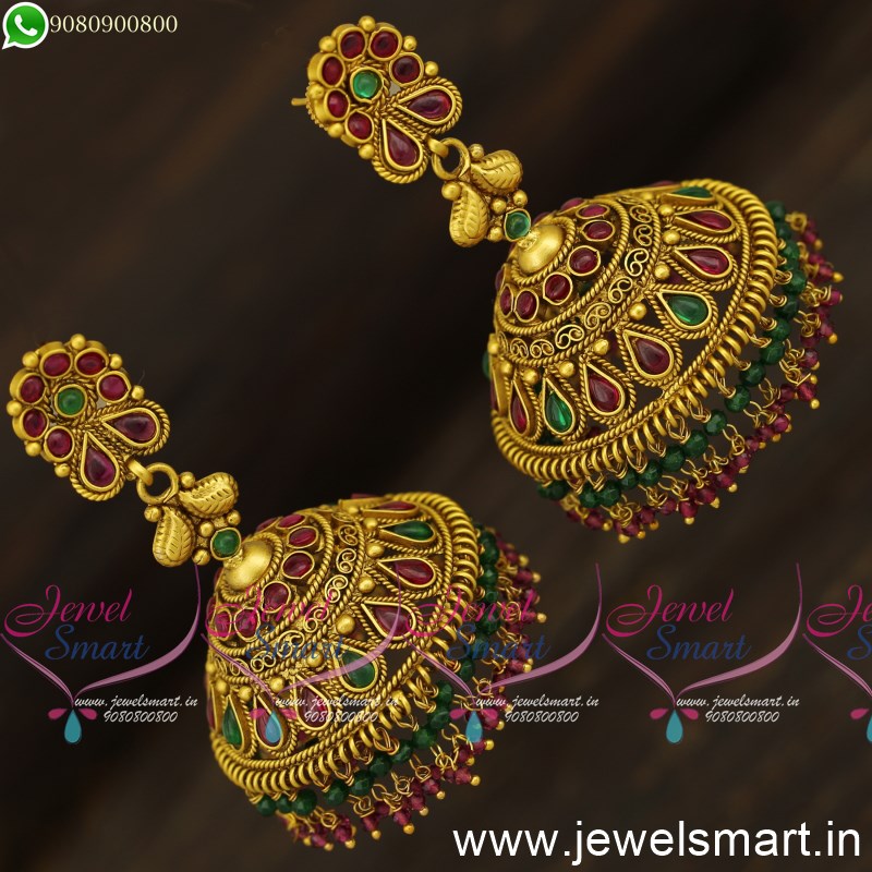 Lucentarts Jewellery Gold Plated Earrings With Mangtikka